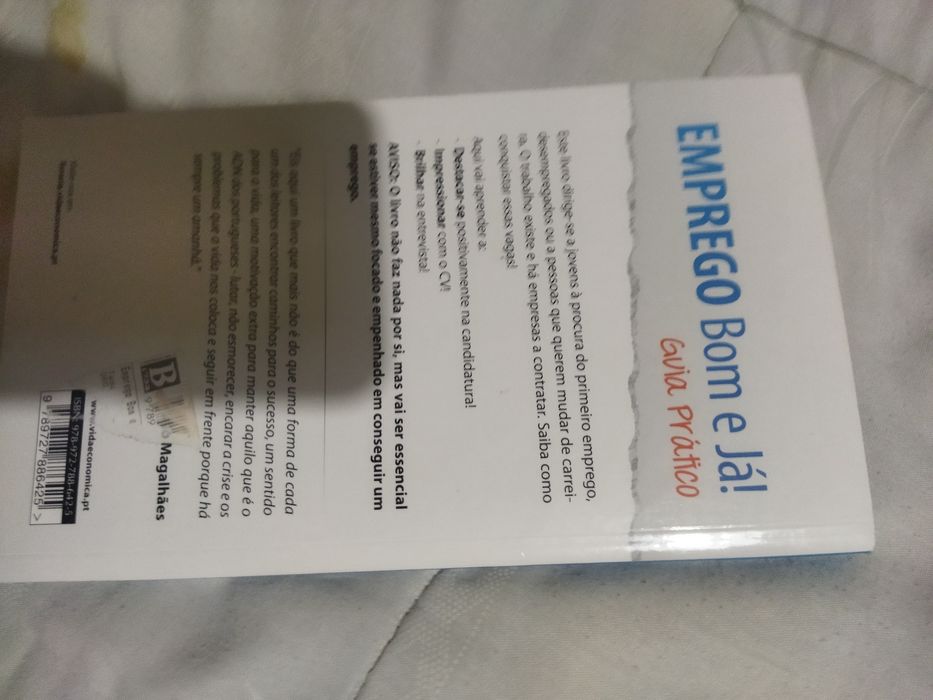 Livro em bom estado "Emprego, bom já!"