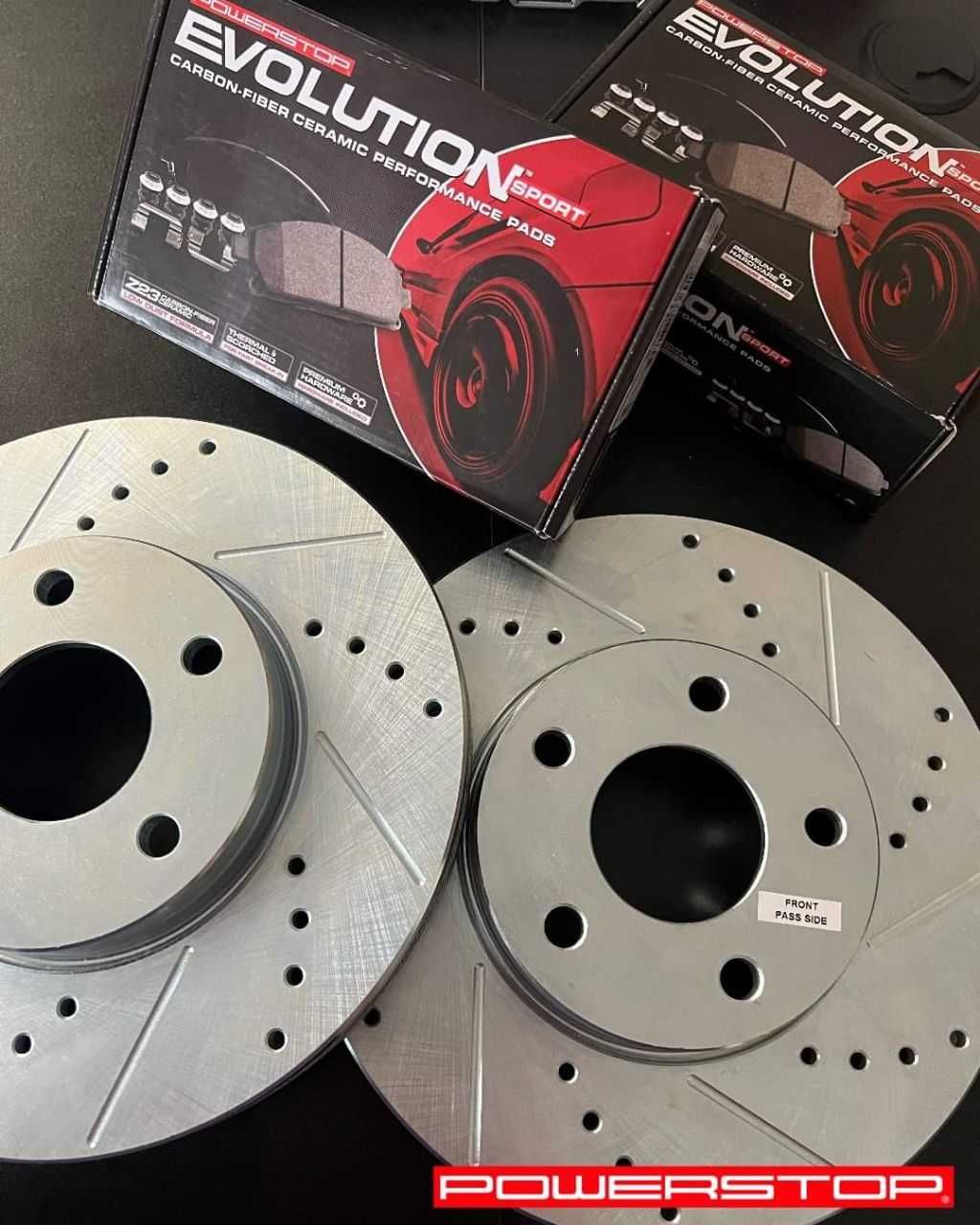 Тормозные диски Power Stop колодки на Toyota Prado 120/Lexus GX470