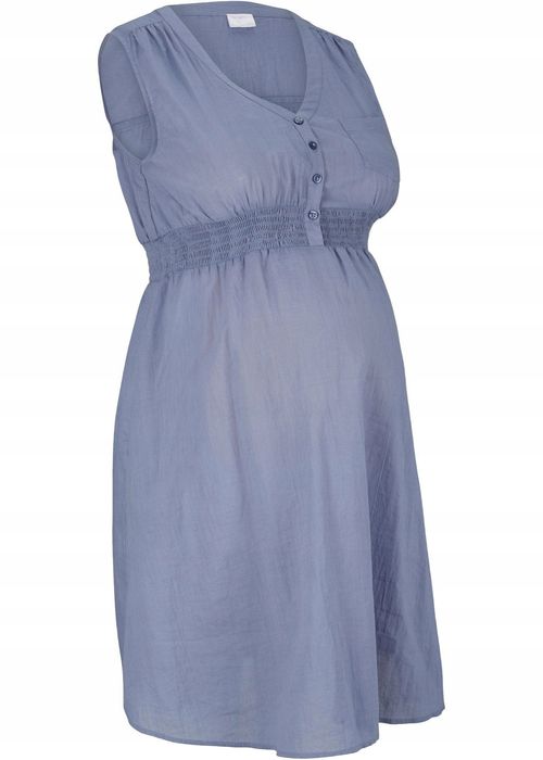 B.P.C top ciążowy i do karmienia niebieski koszulowy r.40