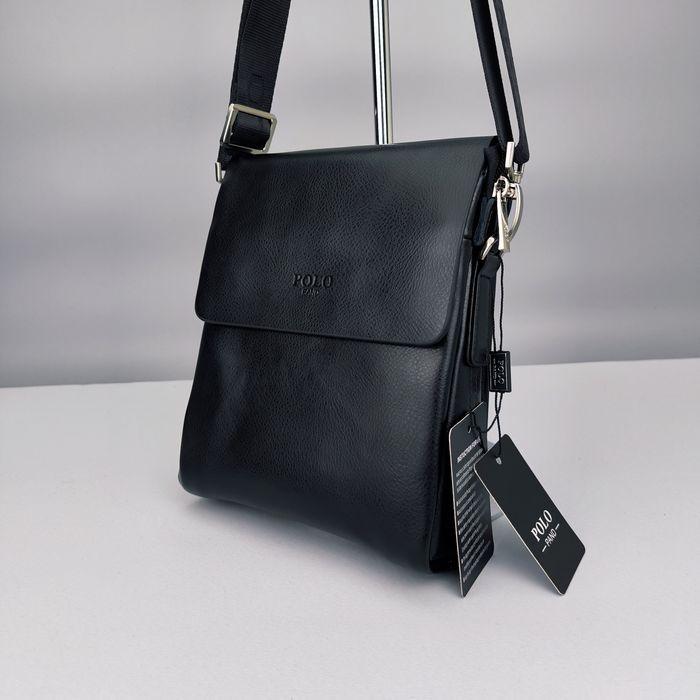 Сумка чоловіча Polo через плече шкіряна мужская кожаная клатч мужской