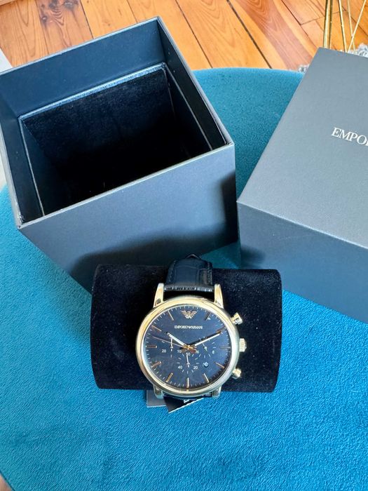 Zegarek męski Emporio Armani Luigi gold black AR1917 Nowy