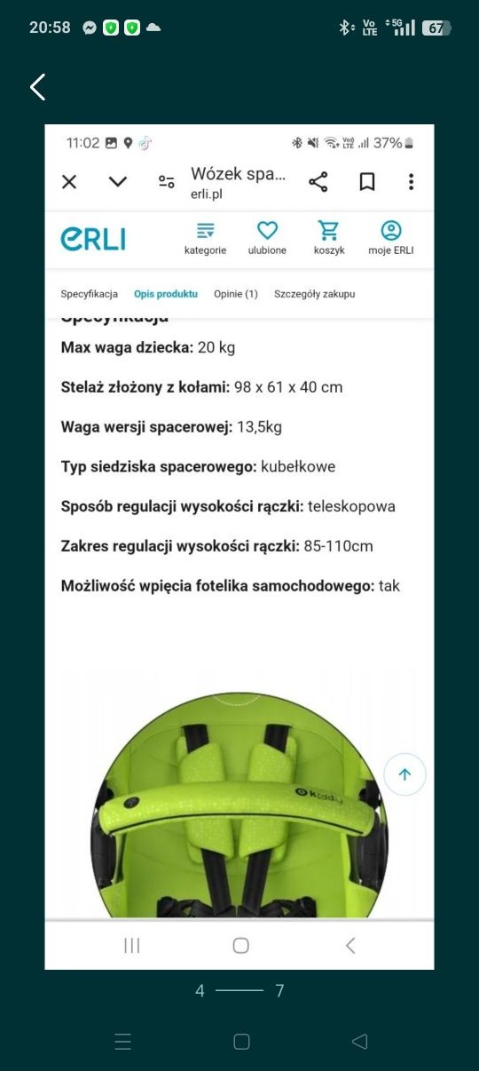 Wózek spacerowy evoglide