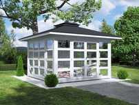 SZKLANA ALTANA 4x4 altana 4x3 domek 3x3 biuro 4x4 altanka 5x5 MDN10B
