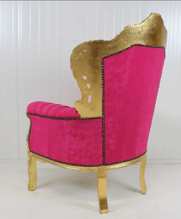 Cadeirão antigo - Bem restaurado talha dourada antiguidade, ca 1940