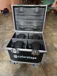 Zestaw 4x Głowa ruchoma colorstage delta LED 100W BEAM SKRZYNIA CASE
