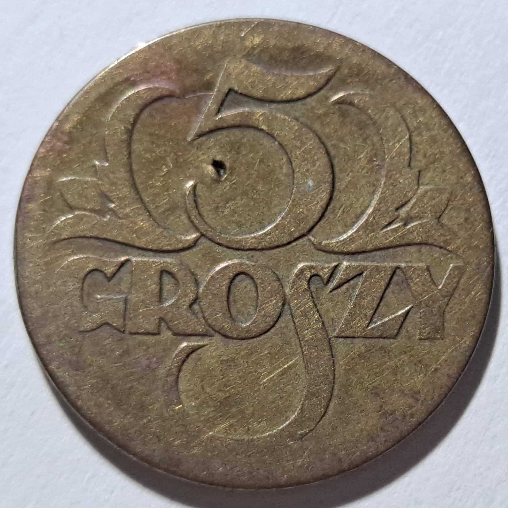 moneta - 5 Groszy - (Polska) II Rzeczpospolita - 1923 r.