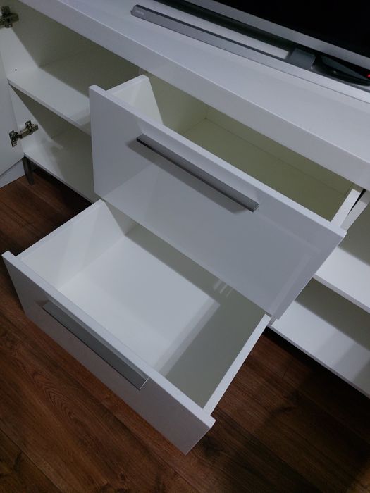 Komoda Lakierowana Biały Połysk