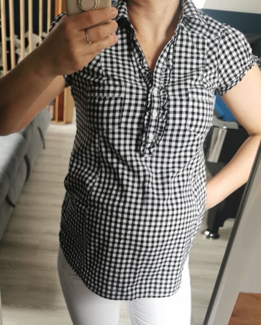 Ciążowa bluzka koszulowa, koszula H&M MAMA rozm S.