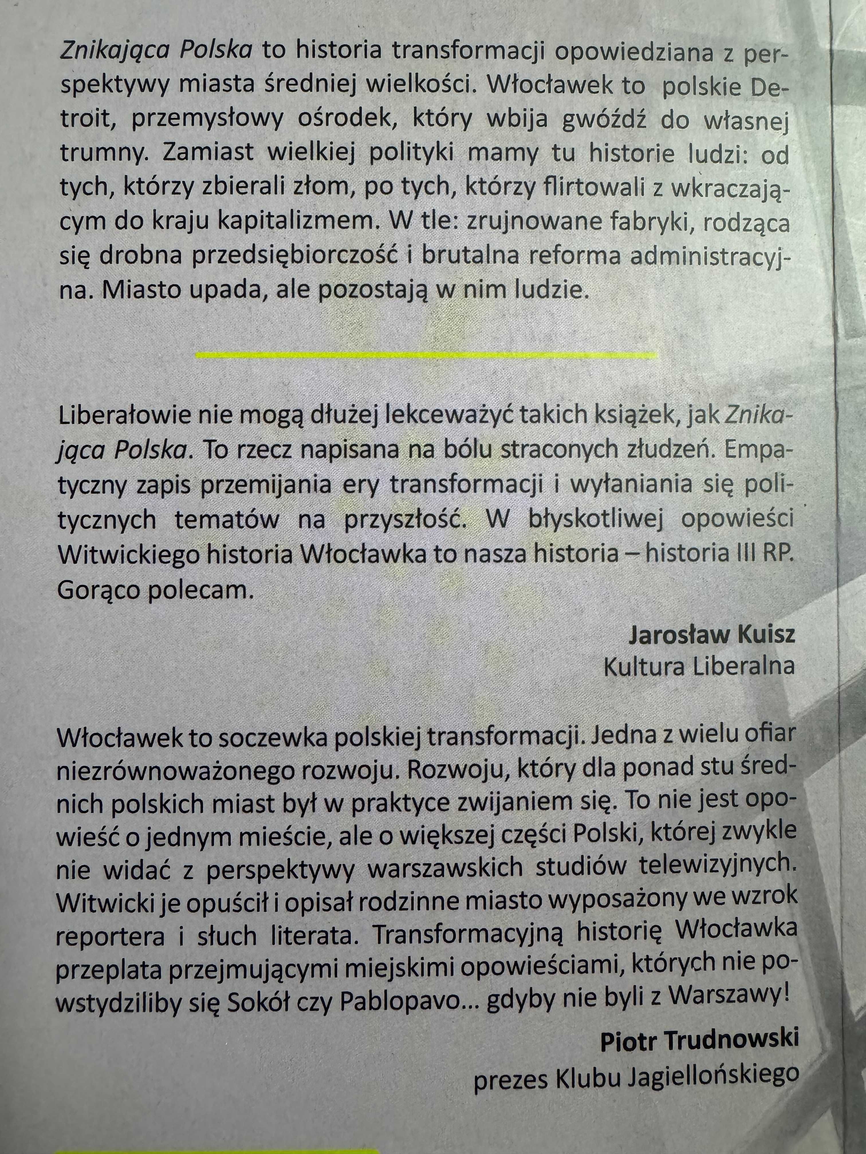 Znikająca Polska - książka z autografem Piotr Witwicki