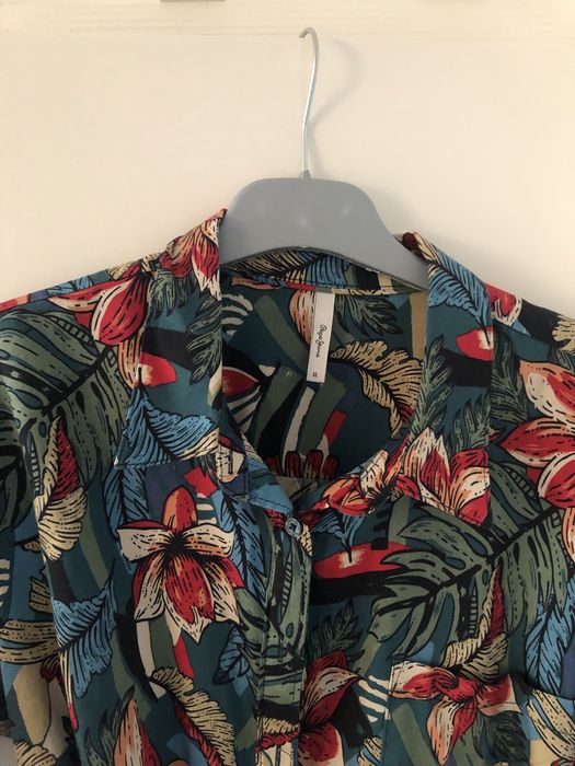 Vestido Pepe Jeans - verde com várias cores
