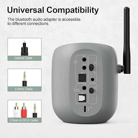 1MiiDS70 Audio Bluetooth Transmiter do telewizora na słuchawki/głośnik