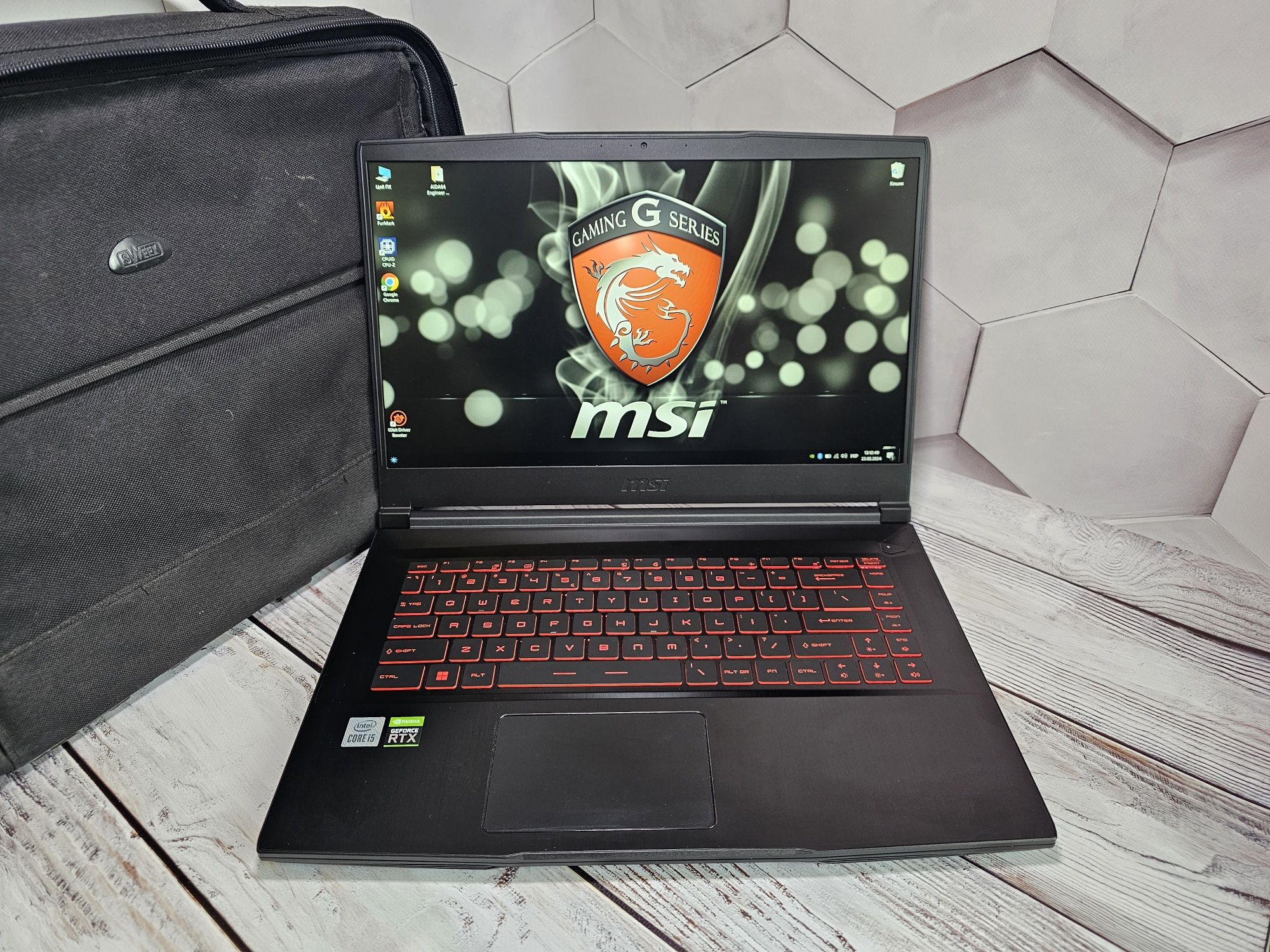 MSI 15,6”144гц IPS/i5-10500H/16GB-RAM/SSD-512GB/RTX 3050-4GB