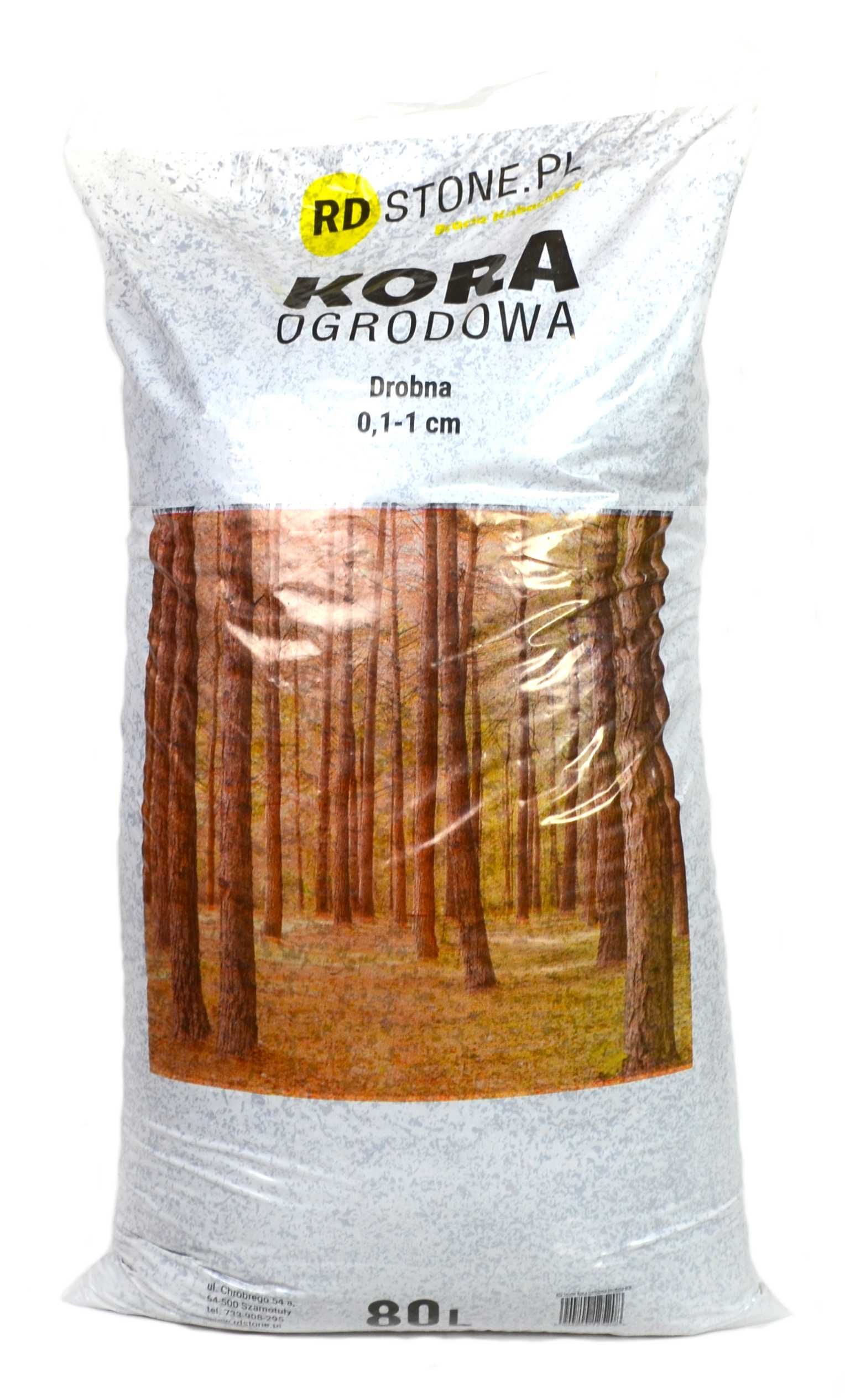 Kora sosnowa drobna ogrodowa naturalna PALETA 36 WORKÓW Z DOSTAWĄ
