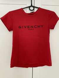 Czerwona koszulka Givenchy Paris XXS, 12 lat