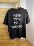 Męska Czarna Koszulka Need Money For SuperCars M Oversize