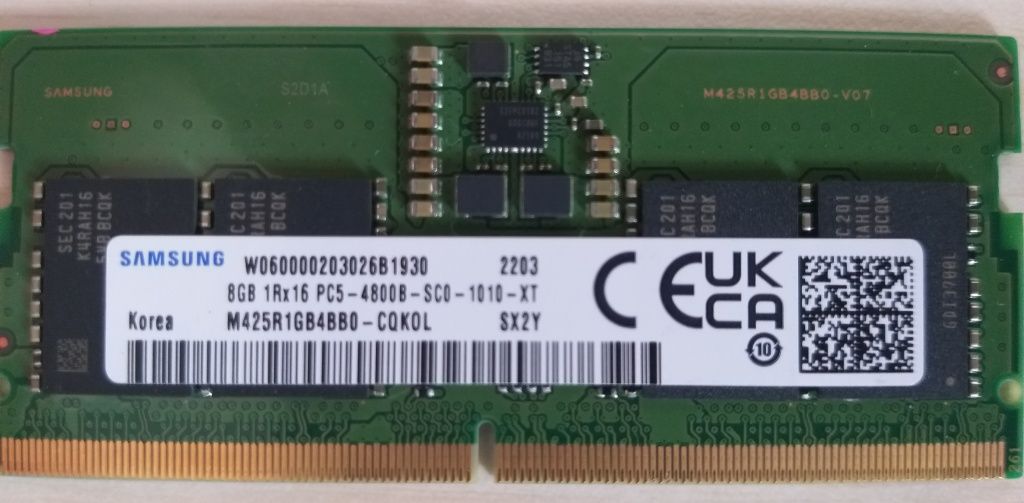 Оперативная память для ноутбука DDR5 16GB (2x8)