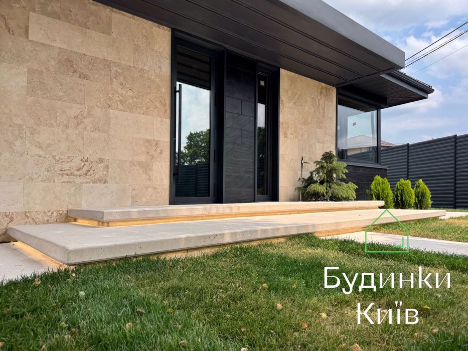 Іванковичі Чабани продаж будинку з травертину під чистове оздоблення