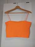 Pomarańczowy top 38/M pomarańczowa bluzka podkoszulek crop top tshirt