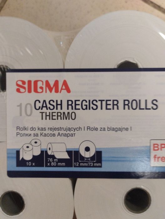 Rolki do kas fiskalnych 80 mm x 76 m (10 sztuk)