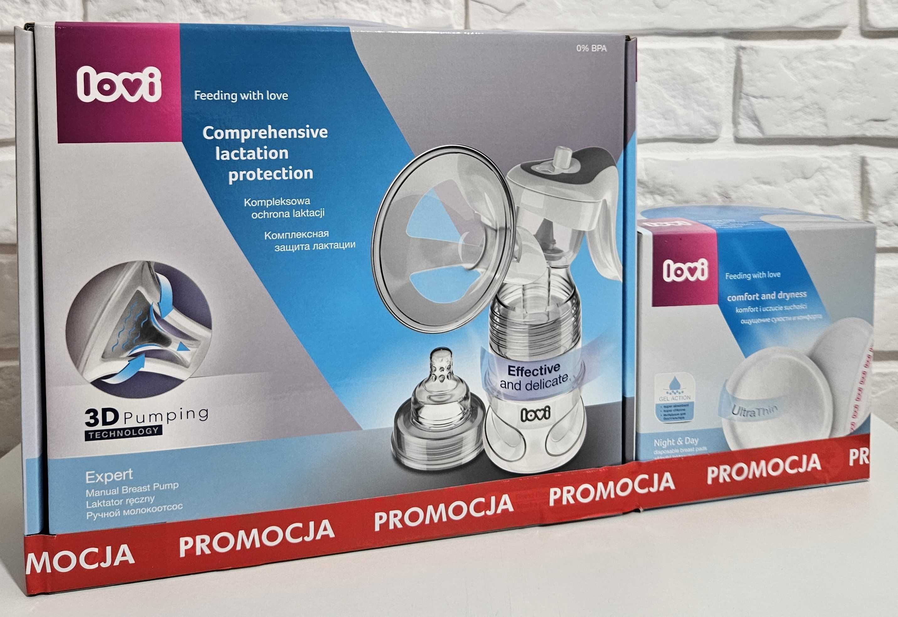 Lovi 50/030 laktator ręczny Expert 3D Pumping+wkładki