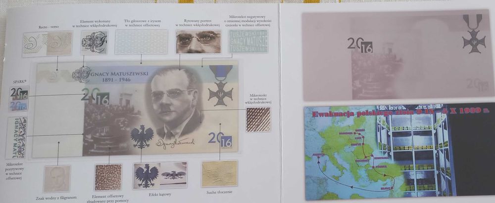 Banknot testowy PWPW Ignacy Matuszewski