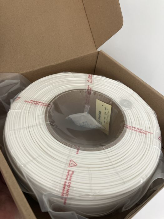 Пластик  для 3D друку PLA Bambu Lab Matte Ivory White, білий матовий