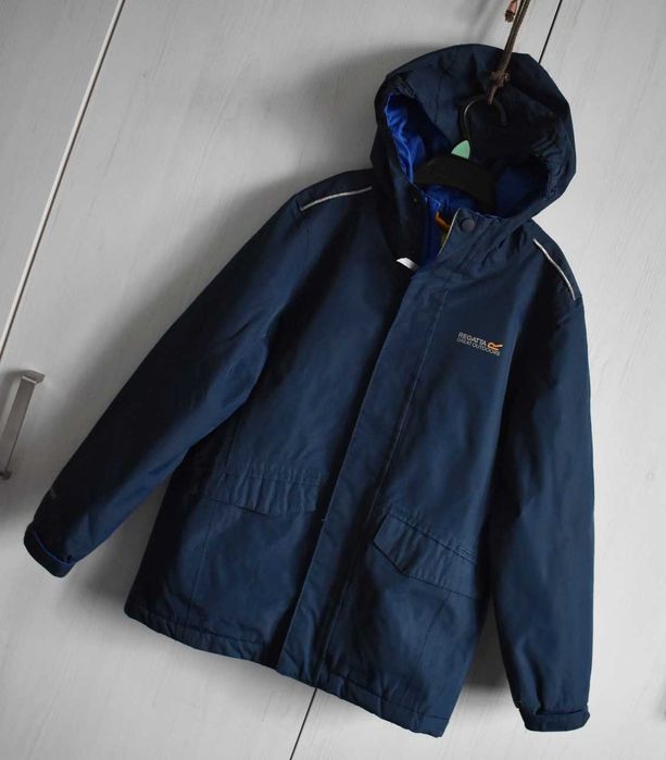 Kurtka przejściowa 134 140 przeciwdeszczowa parka Regatta z kapturem