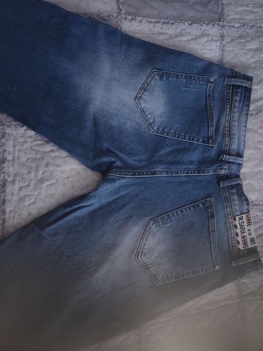 Spodnie męskie Jeans Msara z drapkami