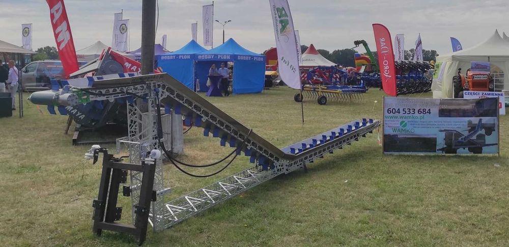 Przenośnik taśmowy do zbioru warzyw- brokuł kalafior taśmociąg kapusty