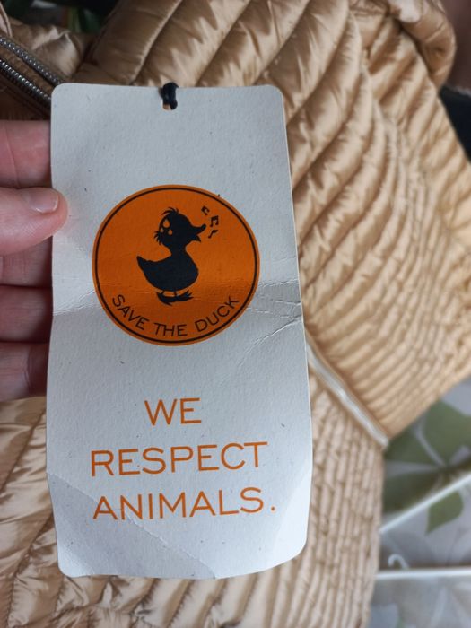 Duck kurtki damska beżowo- złota Nowa s/m
