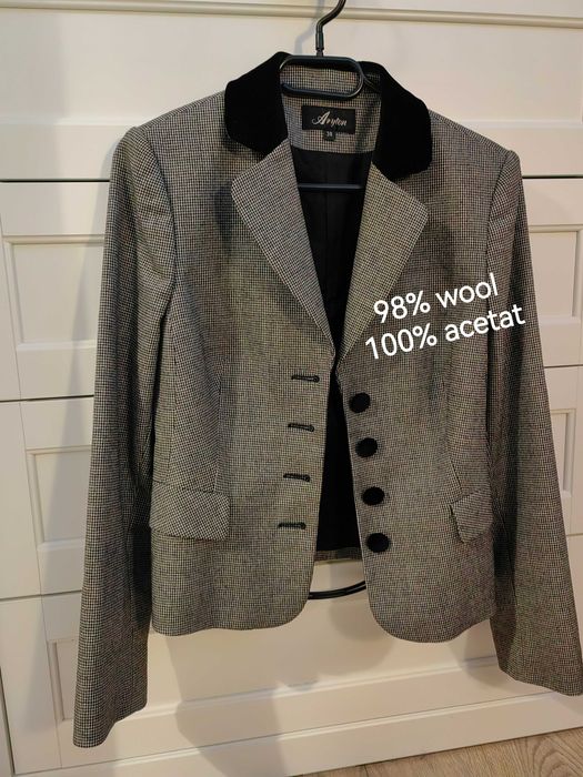 Wełniana marynarka żakiet Aryton