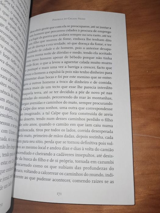 Livro A Fábula do Gágado Velho de Pepetela