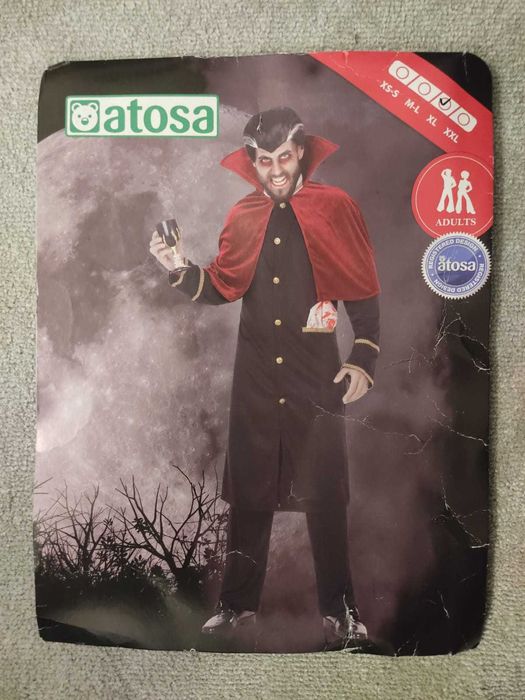 Disfarce Halloween - Vampiro / Drácula - Adulto XL