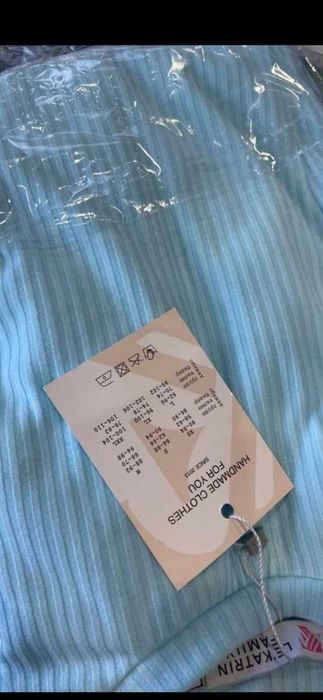 Сукня мустанг рубчик бірюзового кольору