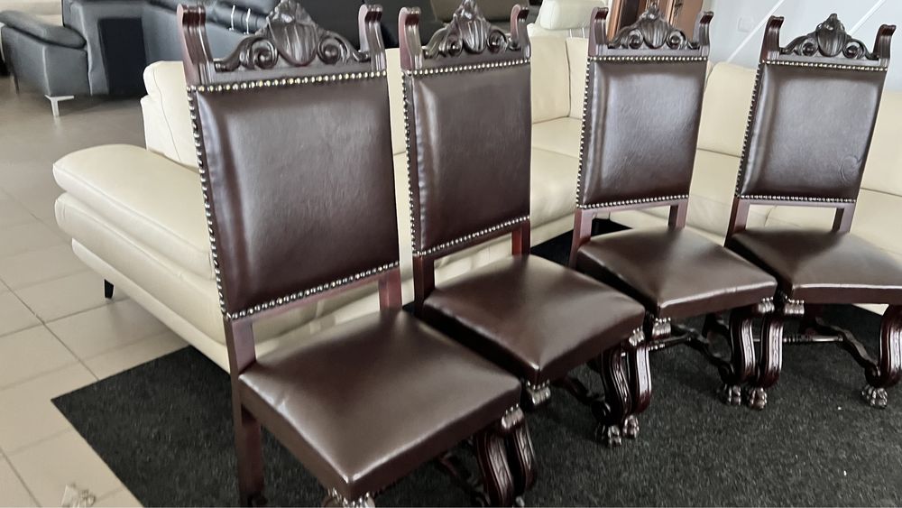 Крісла старовині ренесанс шкіряні стулья старинные дивани шкіряні