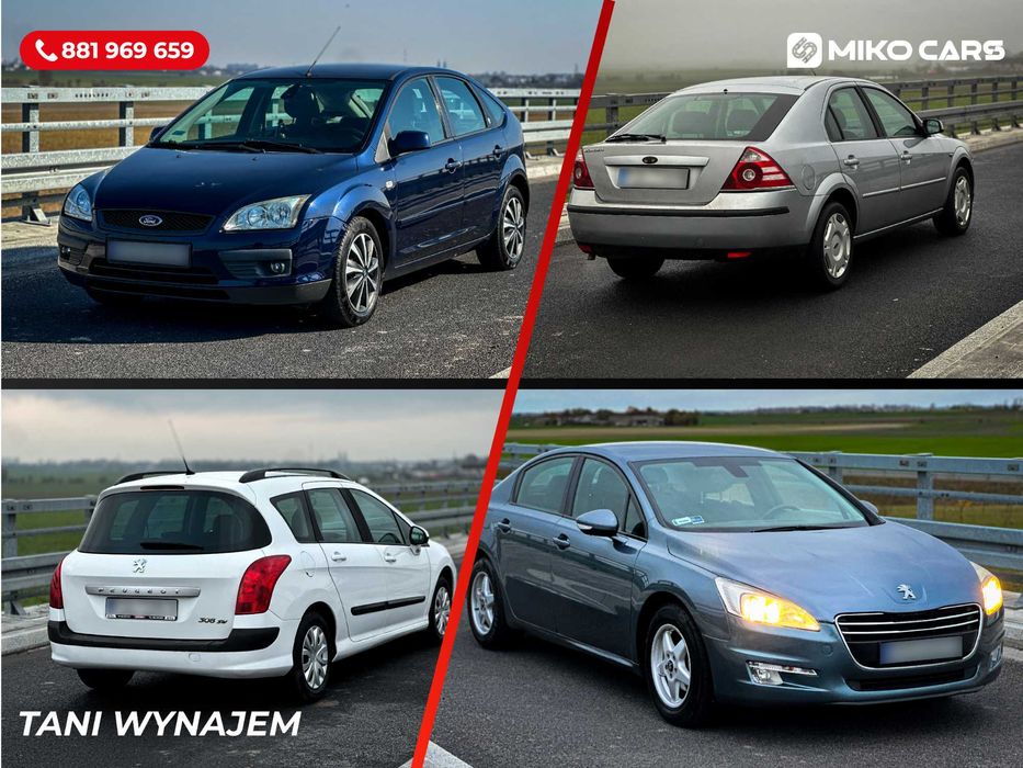 Tania WYPOŻYCZALNIA , wynajem samochodów 5, 7 I 9 osobowych BEZ KAUCJI