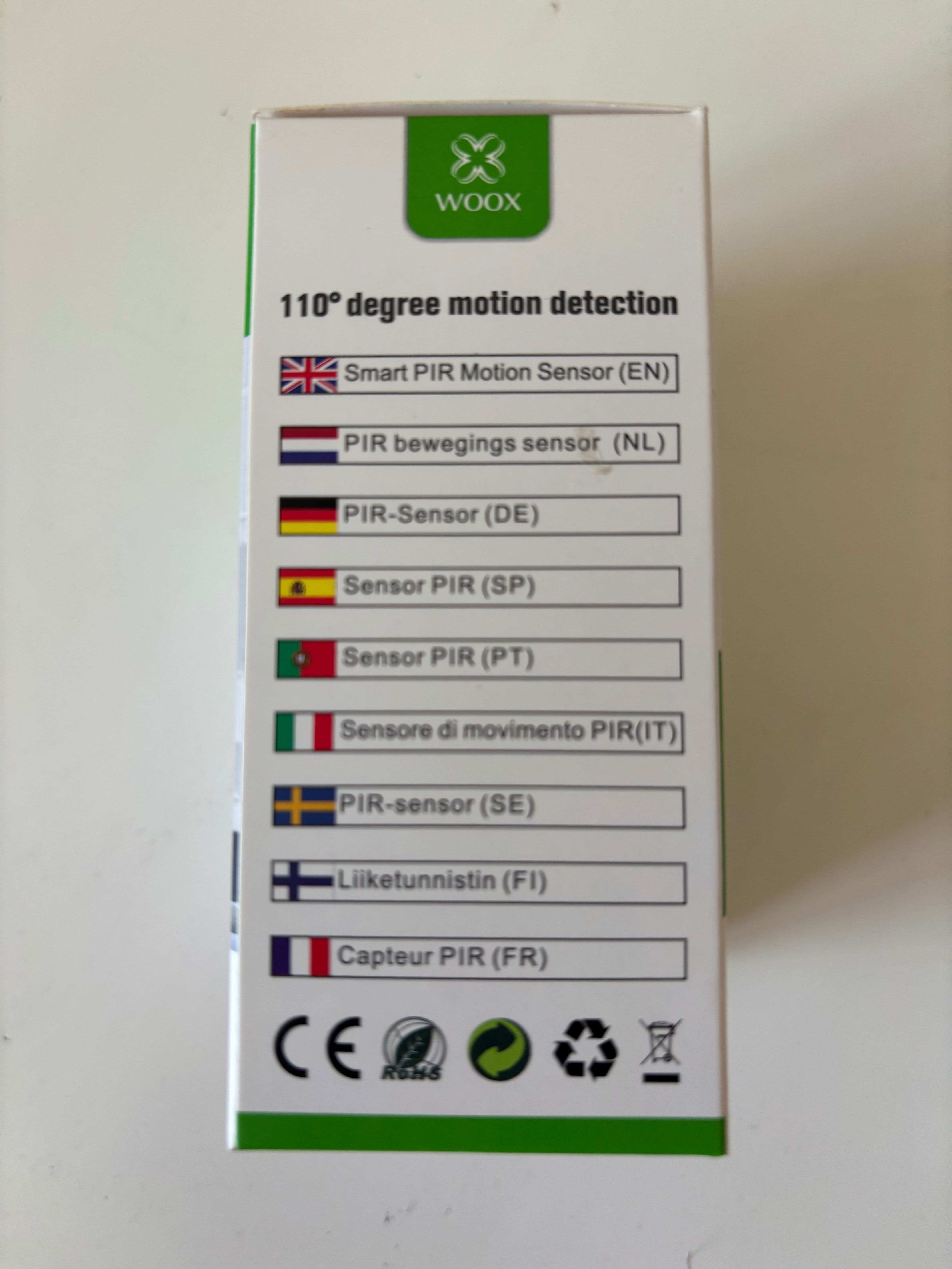 Sensor de Movimento Zigbee Wireless Woox R7046