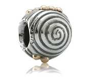 Charms oryginalny Pandora tt two tone złoto przypływ i odpływ morza