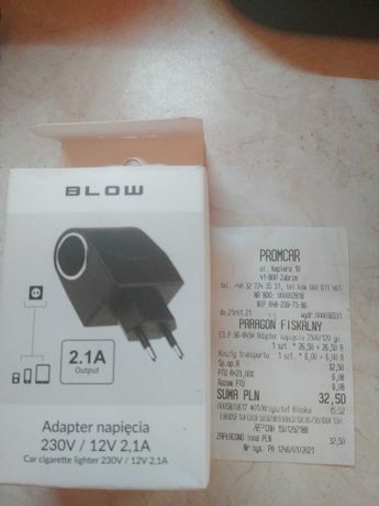 Adapter napięcia BLOW 2,1A