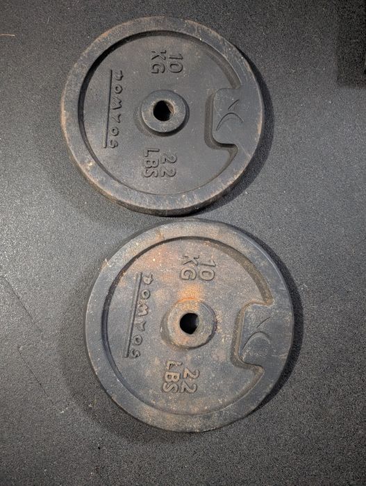 Obciążenie żeliwne i stalowe 70kg kg + gryf 175 cm