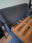 Cama cinza 140x190 cm