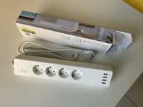 Listwa zasilająca Meross Wi-Fi smart power strip plug 4 gniazda + USB!