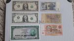 Zestaw Banknotów Dolar Rubel Escudos
