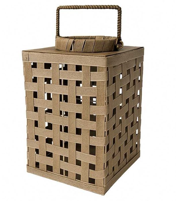 Lampion Rattanowy z uchwytem zawieszany