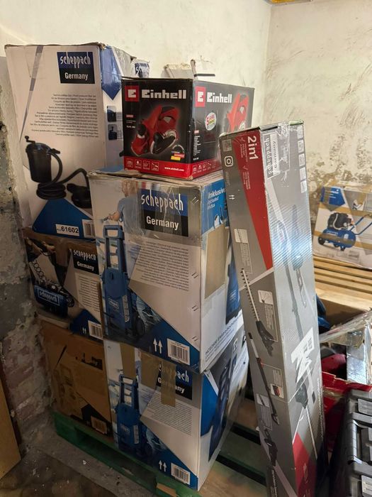 Palety Mix Elektronarzędzia Scheppach Einhell i inne