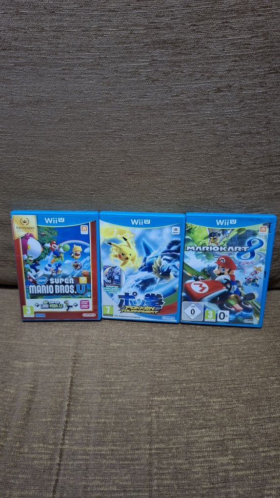 Nintendo wii u completo com 3 jogos