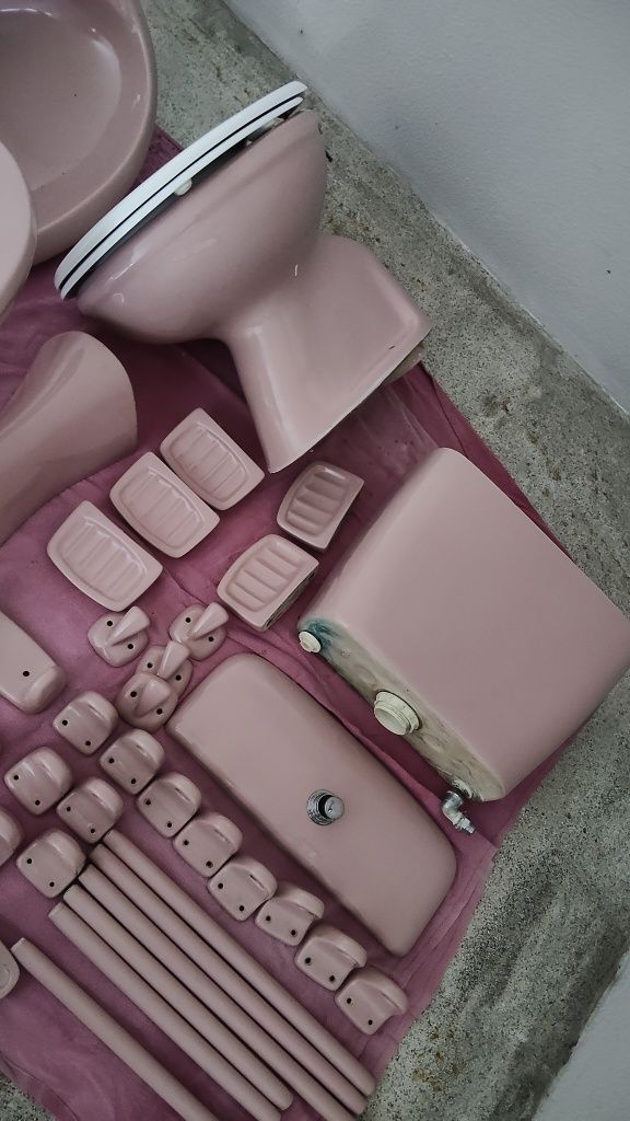 Louça de WC, rosa