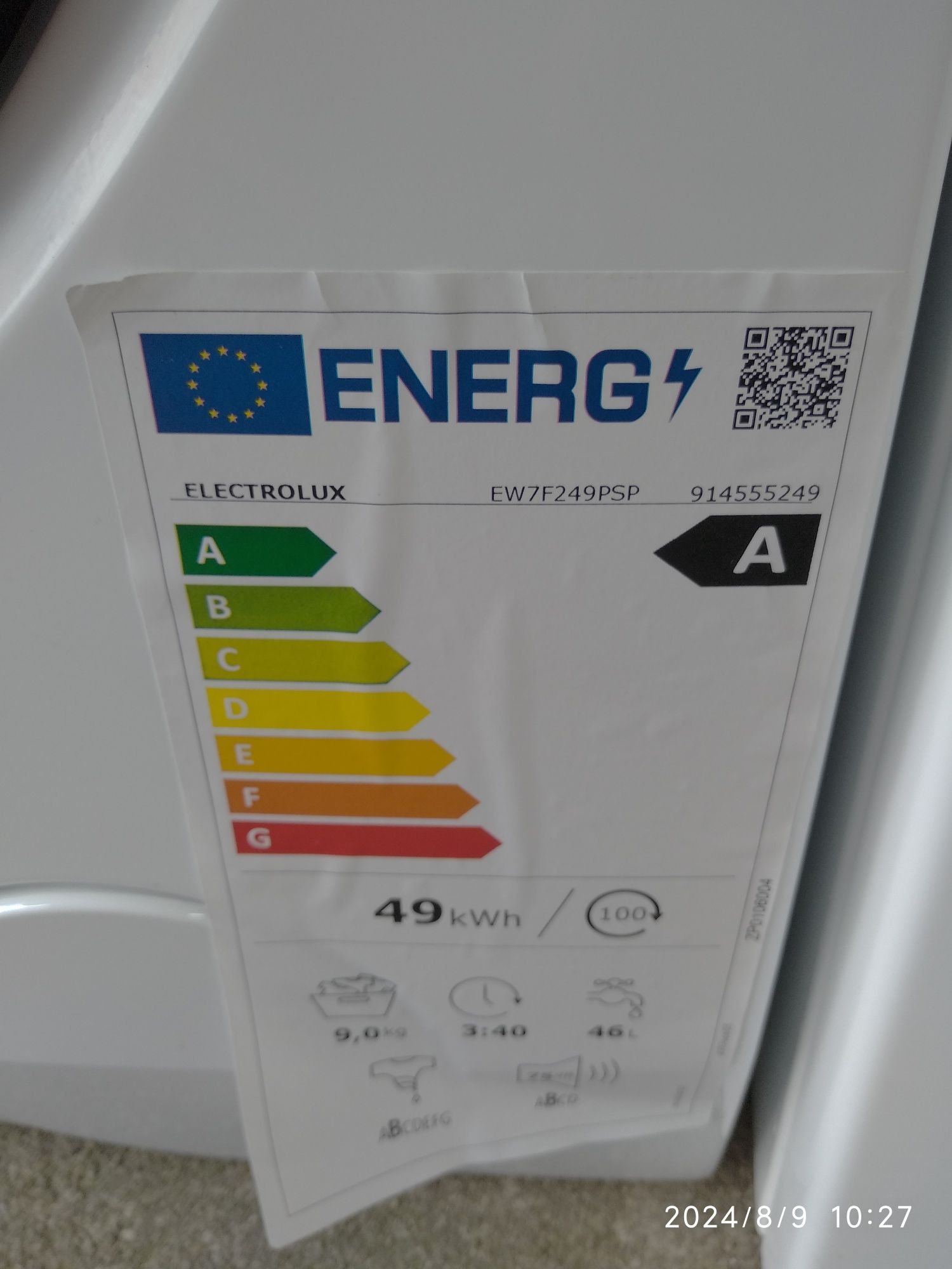 OUTLET Janki ul Wspólna 6 Pralka Electrolux EW7F249PSP