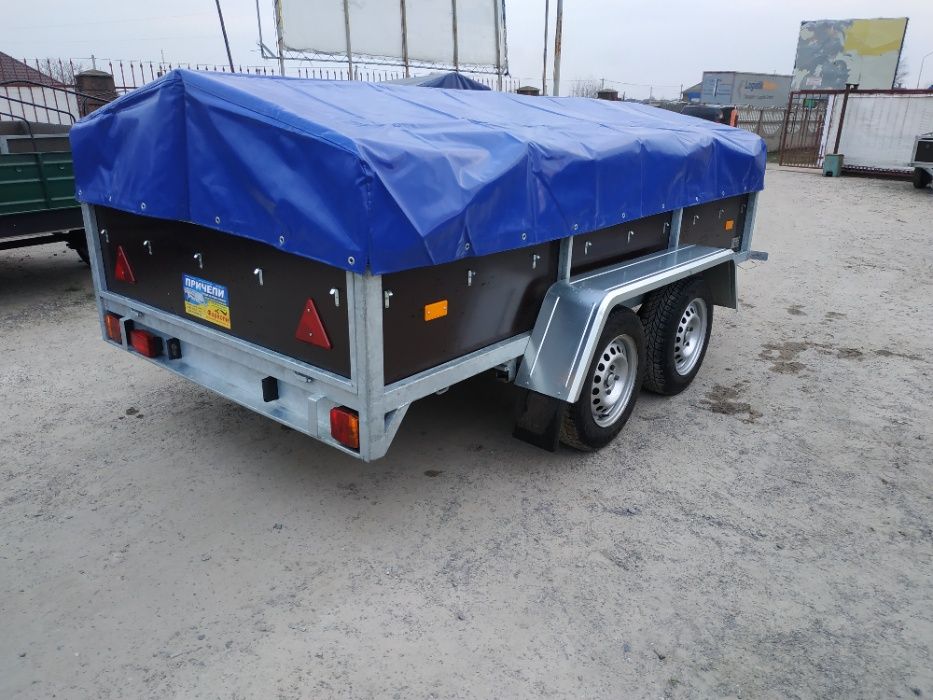 ПРОДАЖ Оцинкований двухвісний причіп німецькі комплектуючі!