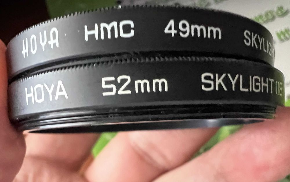 Conjunto de 5 Filtros Hoya - UV e Skylighter